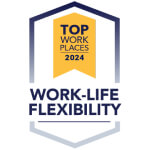 Energage Top Work Place Work-Life Flexibility, logo